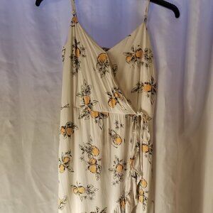 Vyette dress draped neckline spaghetti straps faux wrap Sizes XXL